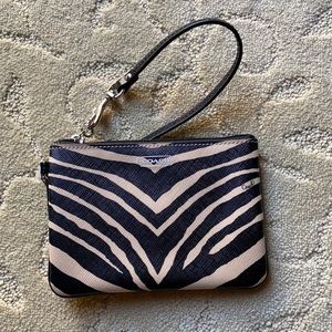 NWT Coach wristlet leopard print